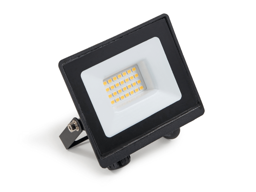 Naświetlacz CUDI 2w1 - halogen LED 20W - Czarny - Biały zimny (6500K)