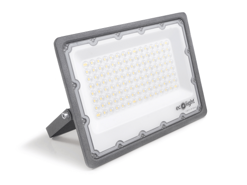 Naświetlacz - halogen LED 100W - Szary - Biały zimny (6500K) - 3 lata gwarancji