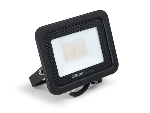 Naświetlacz - halogen LED 20W - Drago Czarny - Biały neutralny (4000K) - 3 lata gwarancji