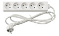Przedłużacz listwowy 1.5m - 5 x gniazdo zasilające 230V - Biały