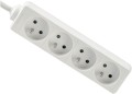 Przedłużacz listwowy 10m - 4 x gniazdo zasilające 230V - Biały