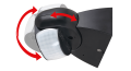 Czujnik ruchu CP-5C PIR 180° - Czarny