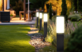 Lampa ogrodowa z czujnikiem ruchu - oprawa stojąca E27 LED Havana 65cm - Czarna