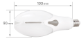Żarówka LED Rocket E27 30W 100lm/W - Biały zimny (6000K)