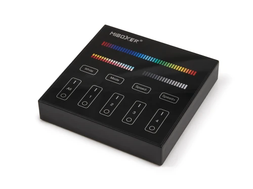 Mi-Light MiBoxer B4-B panel dotykowy 4 strefy RGB+CCT 2.4 GHz czarny