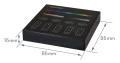 Mi-Light MiBoxer B4-B panel dotykowy 4 strefy RGB+CCT 2.4 GHz czarny
