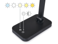 Lampka biurkowa kreślarska LED 5W STL036 - Czarna - Multikolor (3000-6000K)
