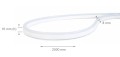 Zestaw taśma LED 24V | 2835 | 120LED  | 2m | IP67 | NEON | NIEBIESKI + zasilacz 24V 24W + wtyczka z przewodem zasilającym 1.9m