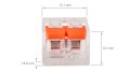 Złączka szybkomontująca  2 x0.2-4mm²