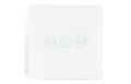 Włącznik ścienny rolet lub żaluzji dotykowy szklany Bianka pojedynczy – Biały - WiFi 