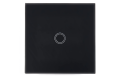 Włącznik ścienny światła dotykowy szklany Bianka pojedynczy - Czarny – schodowy dodatkowy (WS-Bianka-15)