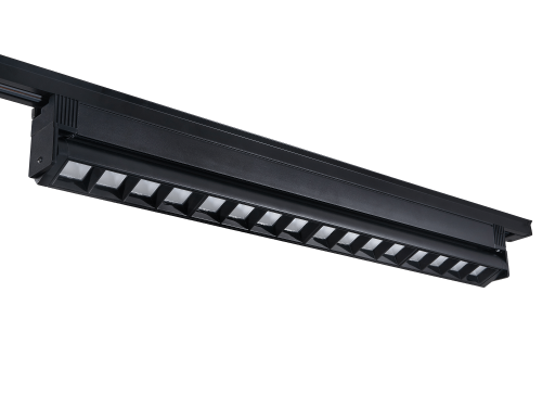 Oprawa halogenowa szynowa LED Steka Linda 24W 60cm - Czarna - Biały neutralny (4000K)