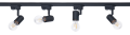 Zestaw Steka Halo Czarna lampa szynowa LED E27 x4 + szynoprzewód 2m - Czarny