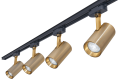 Zestaw Steka Ductus Złota lampa szynowa LED GU10 x4 + szynoprzewód 2m - Czarny