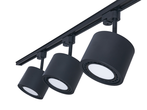 Zestaw Steka Toni lampa szynowa LED AR111 GU10 x3 + szynoprzewód 1.5m - Czarny