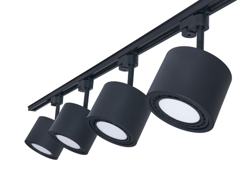 Zestaw Steka Toni lampa szynowa LED AR111 GU10 x4 + szynoprzewód 2m - Czarny