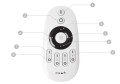 Mi-Light MiBoxer FUT007 pilot LED 4 strefy jasność i CCT 2.4 GHz biały