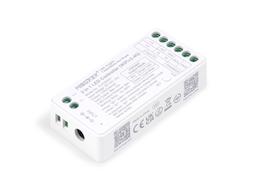 Mi-Light MiBoxer FUT035W+ kontroler LED WiFi 2w1 jednokolorowy i CCT 2.4 GHz 12-24V 12A