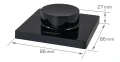Mi-Light MiBoxer K1-B pilot LED z obrotowym pokrętłem jasność i CCT 2.4 GHz czarny