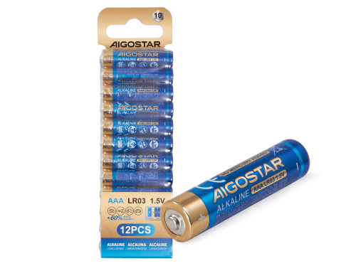 Baterie alkaliczne LR03 AAA 1.5V - 12szt. 