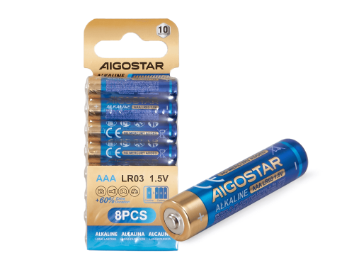 Baterie alkaliczne LR03 AAA 1.5V - 8szt. 