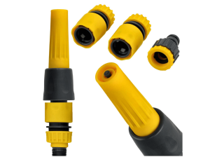 Zestaw plastikowych złączek do węża ogrodowego - 4szt