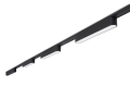 Zestaw Luxo Linea lampa szynowa LED 12W x3 + szynoprzewód 2m + zasilacz – Czarny – Biały neutralny (4000K)