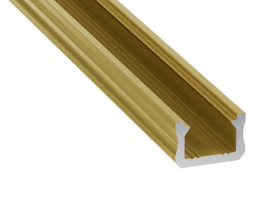 Profil aluminiowy X do taśm LED - Złoty - 2m 
