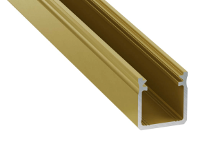 Profil aluminiowy Y do taśm LED - Złoty - 1m