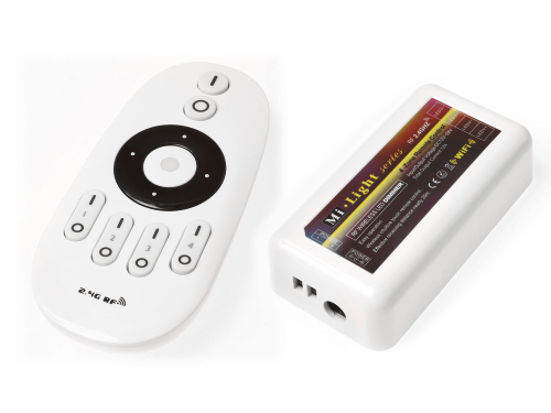 Komplet Pilot Strefowy RF-1CH-4SK + Kontroler do taśm jednokolorowych 