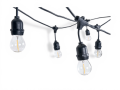 Zestaw: Girlanda ogrodowa 10m 10xE27 + 10x Żarówka LED E27 1W filament