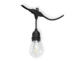 Zestaw: Girlanda ogrodowa 10m 10xE27 + 10x Żarówka LED E27 1W filament