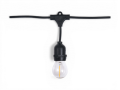 Zestaw: Girlanda ogrodowa 10m 10xE27 + 10x Żarówka LED E27 1W filament