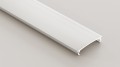 Zestaw: Profil aluminiowy Tekkni Horst - 2,02m - do płyt G-K - klosz mleczny + 4 zaślepki