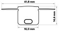 Zestaw: Profil aluminiowy Tekkni Mosso - 2,02m - do płyt G-K - klosz mleczny + 4 zaślepki