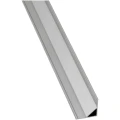 Zestaw: Profil aluminiowy narożny do taśm LED - Srebrny anodowany - 2m 