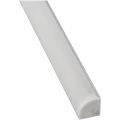 Zestaw: Profil aluminiowy narożny do taśm LED - Srebrny anodowany - 2m 