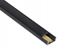 Zestaw: Profil aluminiowy natynkowy do taśm LED - Czarny - 2m