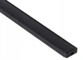 Zestaw: Profil aluminiowy natynkowy do taśm LED - Czarny - 2m