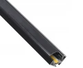 Zestaw: Profil aluminiowy narożny do taśm LED - Czarny - 2m