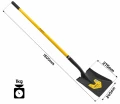 Łopata szufla piaskowa 150 [cm] stal 65Mn do piasku