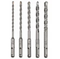 Wiertła SDS Plus do betonu 5 szt. 5-12 [mm] długość 160 [mm]