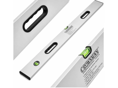 Poziomica aluminiowa 200 [cm] z uchwytami i 2 libelkami