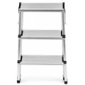 Drabina aluminiowa dwustronna 3 stopnie 150 [kg]