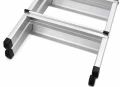 Drabina aluminiowa dwustronna 3 stopnie 150 [kg]