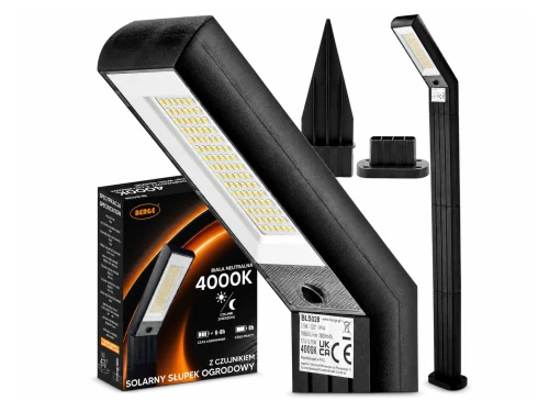 Lampa solarna ogrodowa LED wbijana 1.5W 4000K IP44