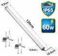 Lampa hermetyczna LED 60W 120cm IP65 4500K antracyt