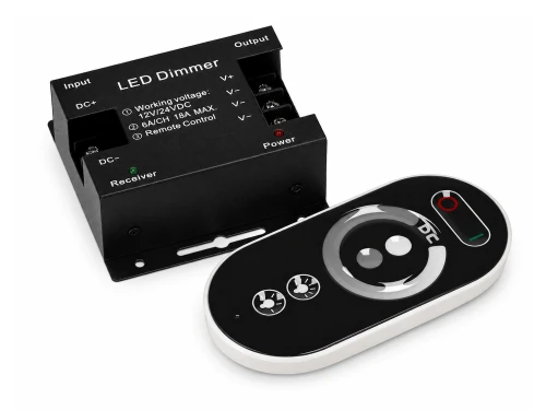 Ściemniacz LED do taśmy mono z pilotem 18A 216W 12V/24V