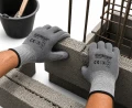 Rękawice robocze ochronne PU szare L/9 - 10 par