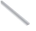 Profil aluminiowy natynkowy do taśm LED 1m srebrny anodowany z kloszem mlecznym i akcesoriami